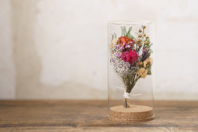 コルクボトルフラワーの作り方