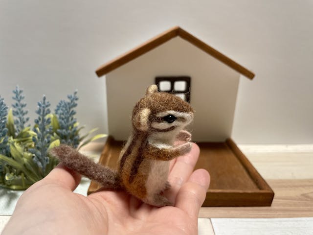 羊毛フェルトリス (ステップ①)