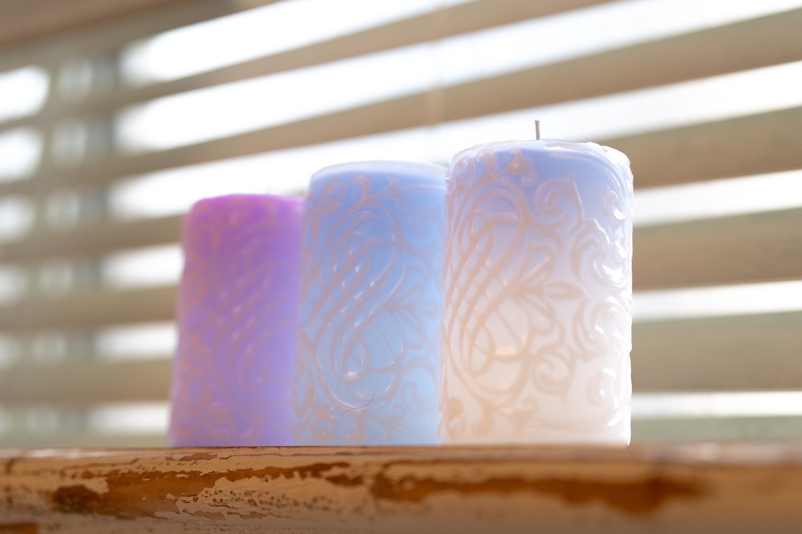 eclatのレースシルエットキャンドルの作り方