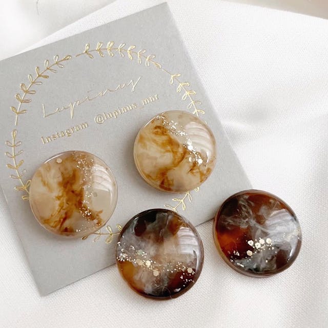 ニュアンス大理石の作り方【レジンaccessory】