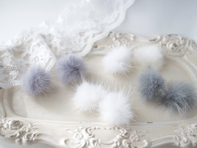 ファーにカンを付けるやり方