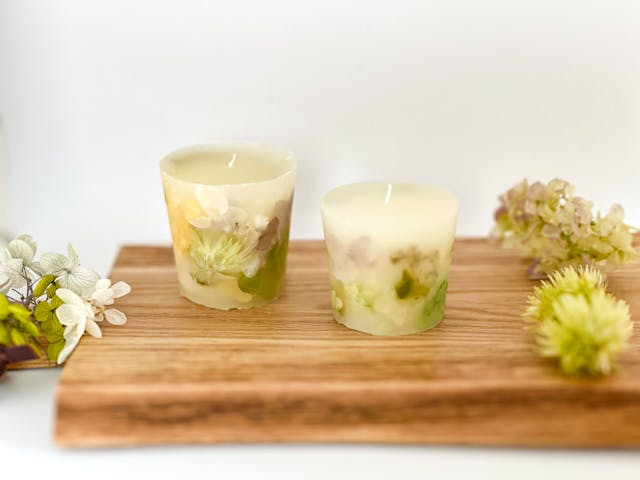 紙コップで作るボタニカルキャンドル