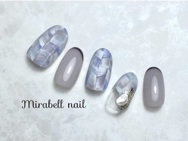 ふわふわヘリンボーンニット“Heather”