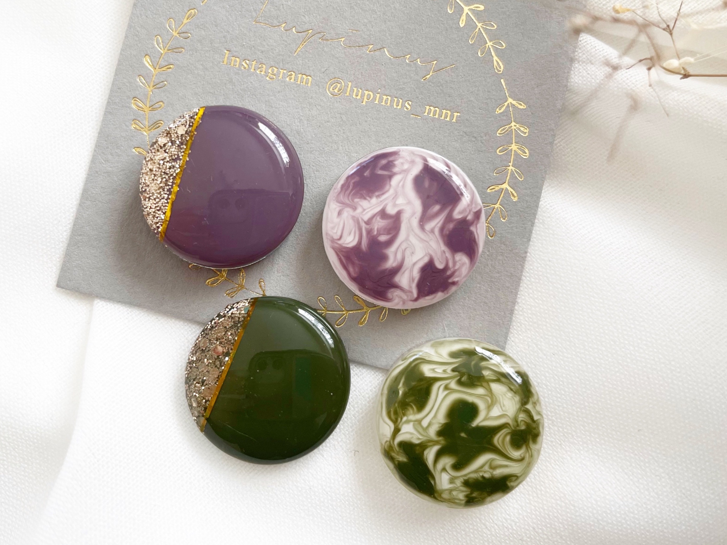 【レジン】簡単マーブル模様の作り方