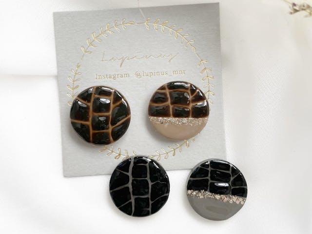 【レジン】クロコダイル柄の作り方