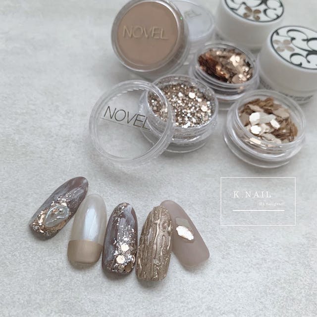 ニュアンスゴールドストライプ