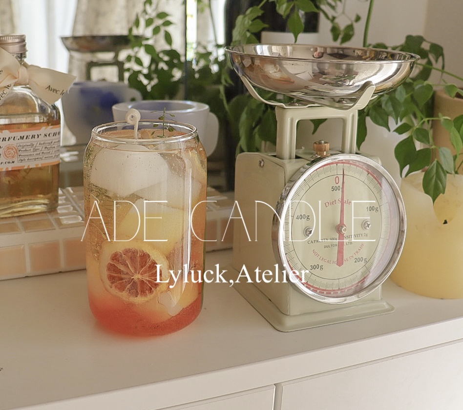 ADE(cocktail)Candle.簡単に綺麗なグラデーションの技法、韓国キャンドルの作り方