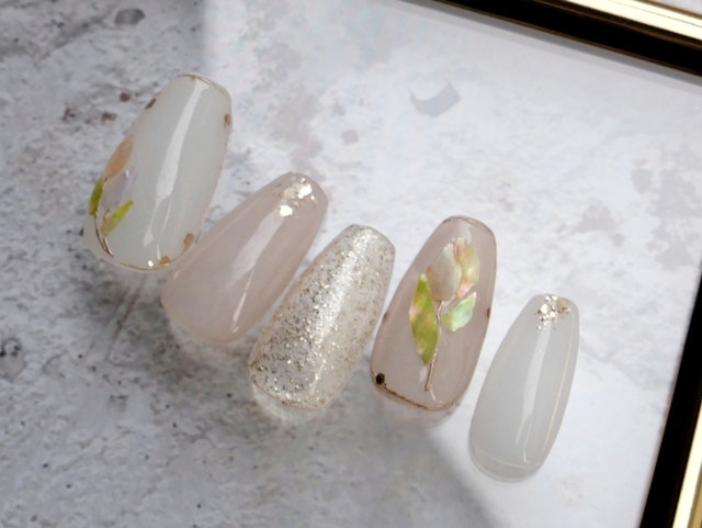 ふんわり♡シェルで作るチューリップ〜Shell Tulip🌷の紹介画像1