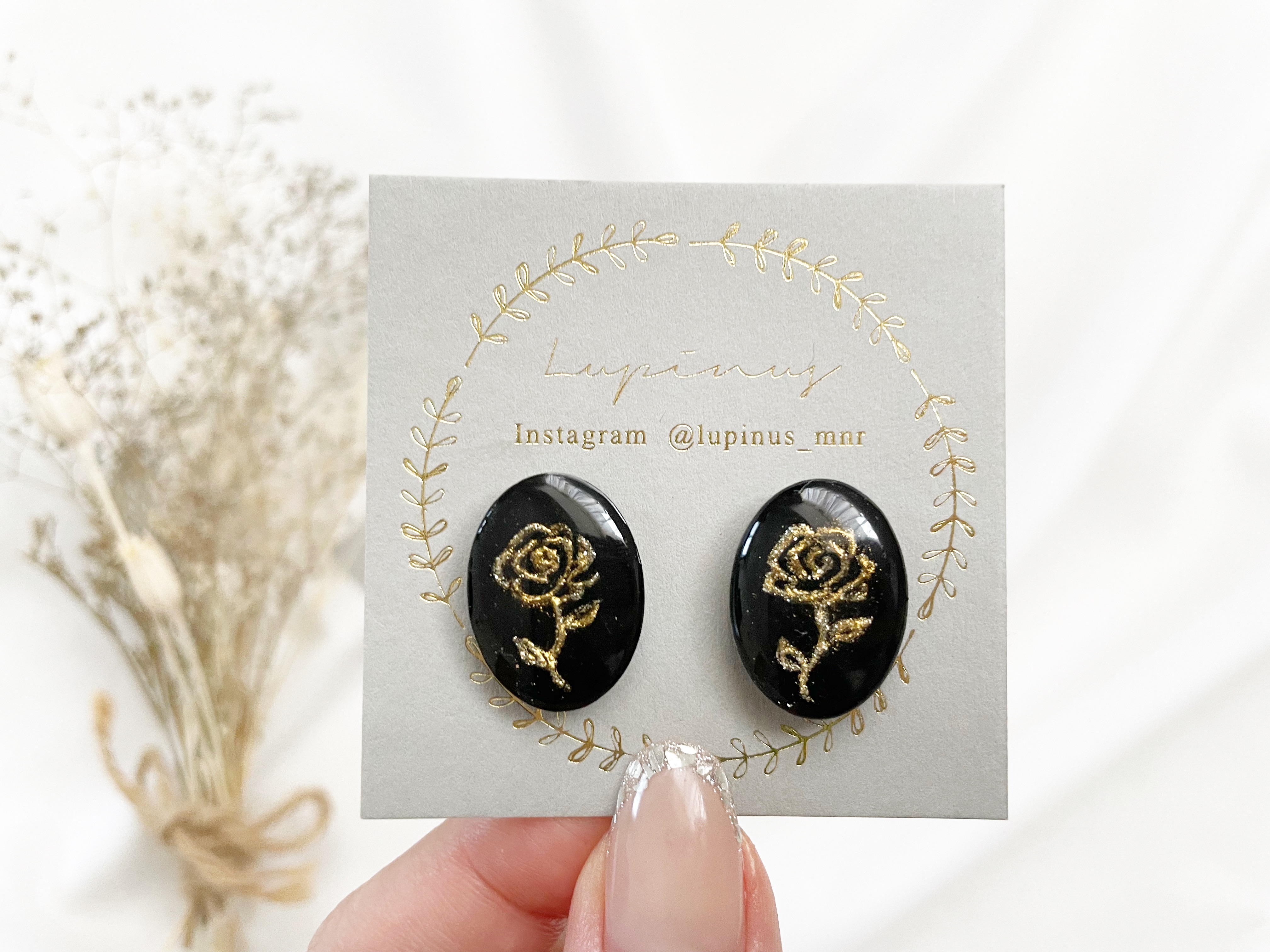 【レジン】薔薇アートの描き方