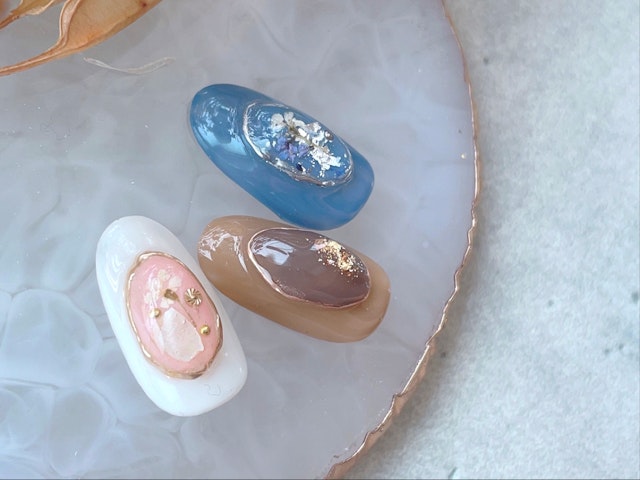 粘土ジェルを使ったぷっくりアート②