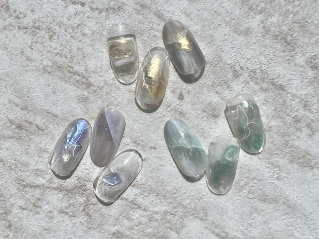 奥行き輝く水彩デザインのやり方𓂃𓈒𓏸 Water Artの紹介画像1