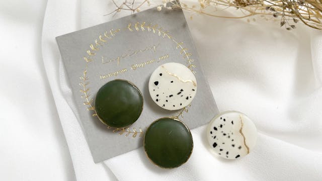 【レジン】塗るだけ！大人可愛い𓍯マット×ダルメシアン柄の作り方