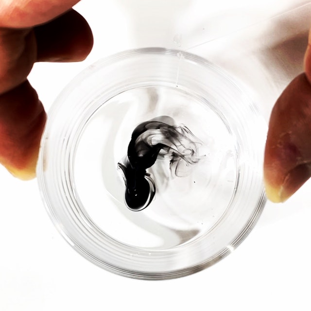 Goldfish swimming swayingly