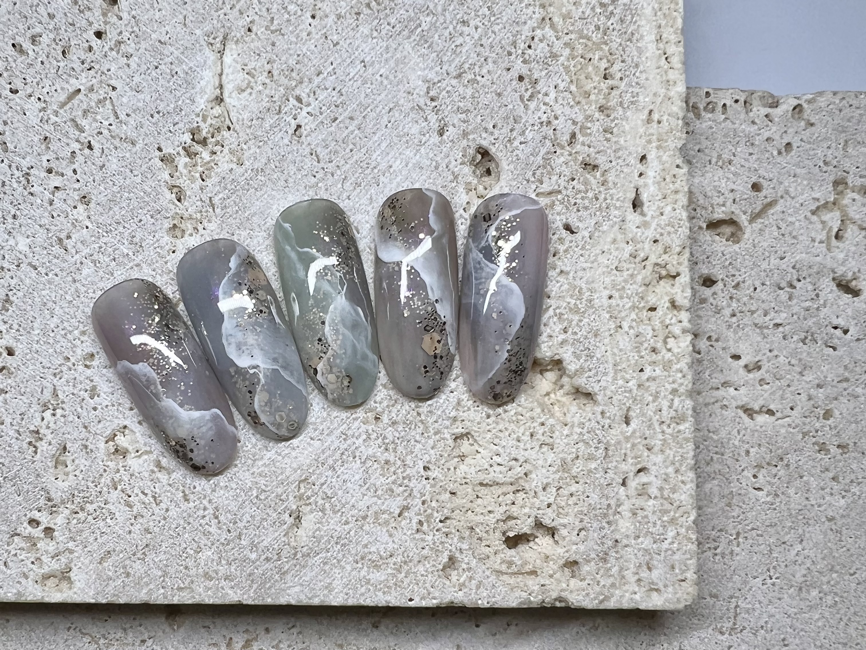 トレンド感もUP!!奥行き大理石Artのやり方𓍯