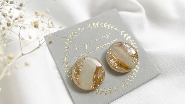 【レジン】パウダーが飛び散らない作り方