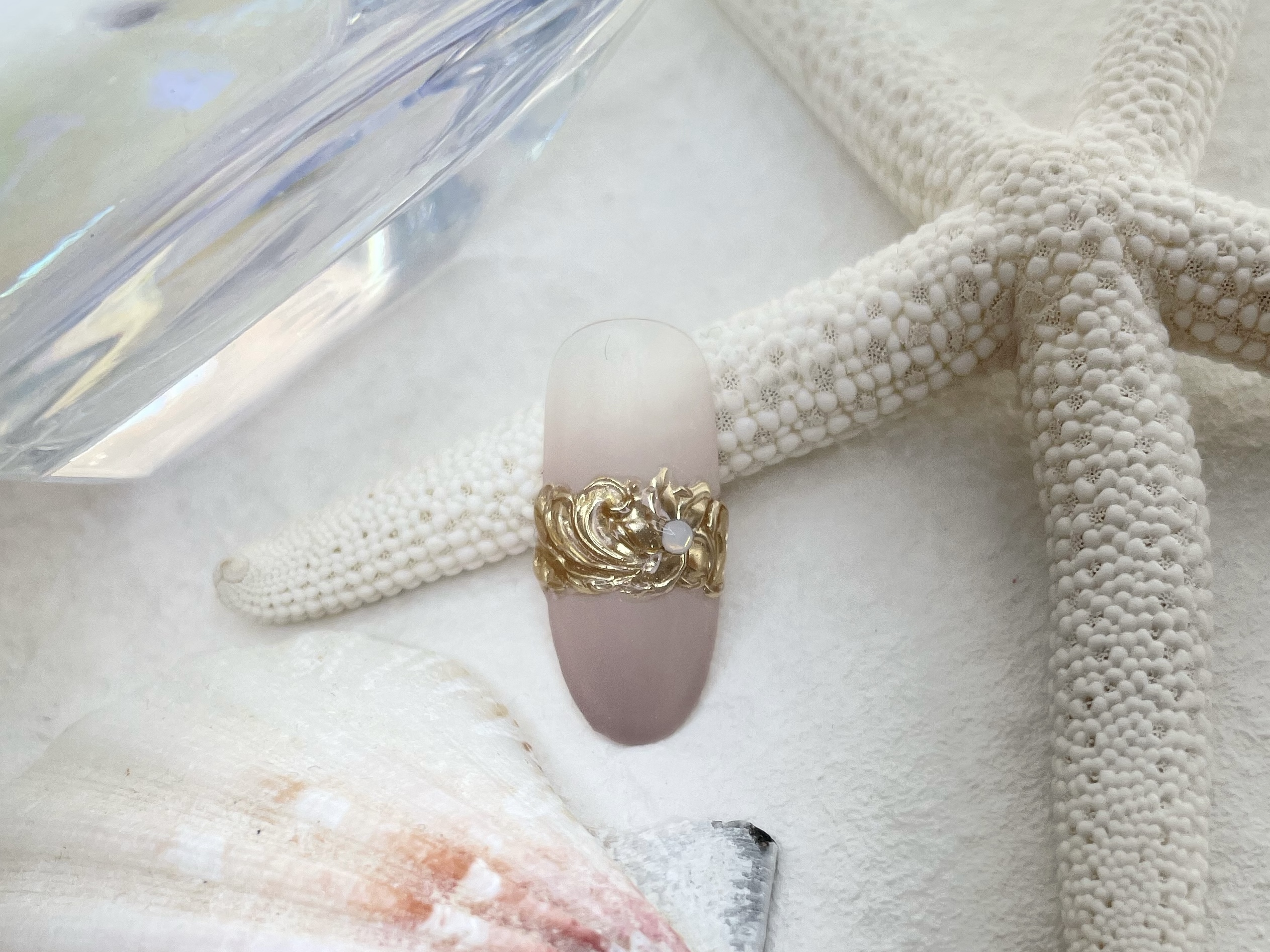 ハワイアンジュエリーネイルのやり方