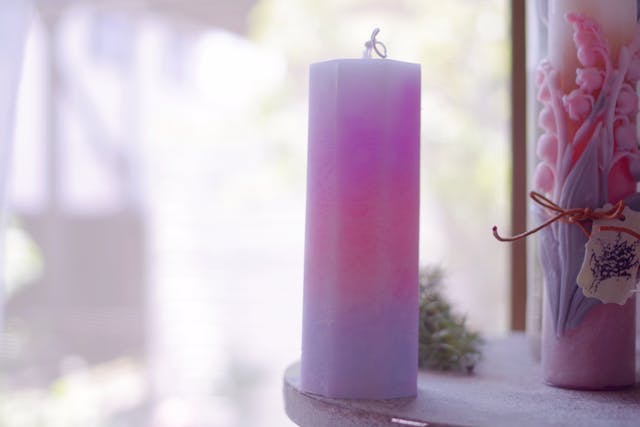 ふんわりエアリーグラデーションキャンドル