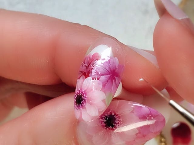 ガーベラブーケの描き方(メインアート)