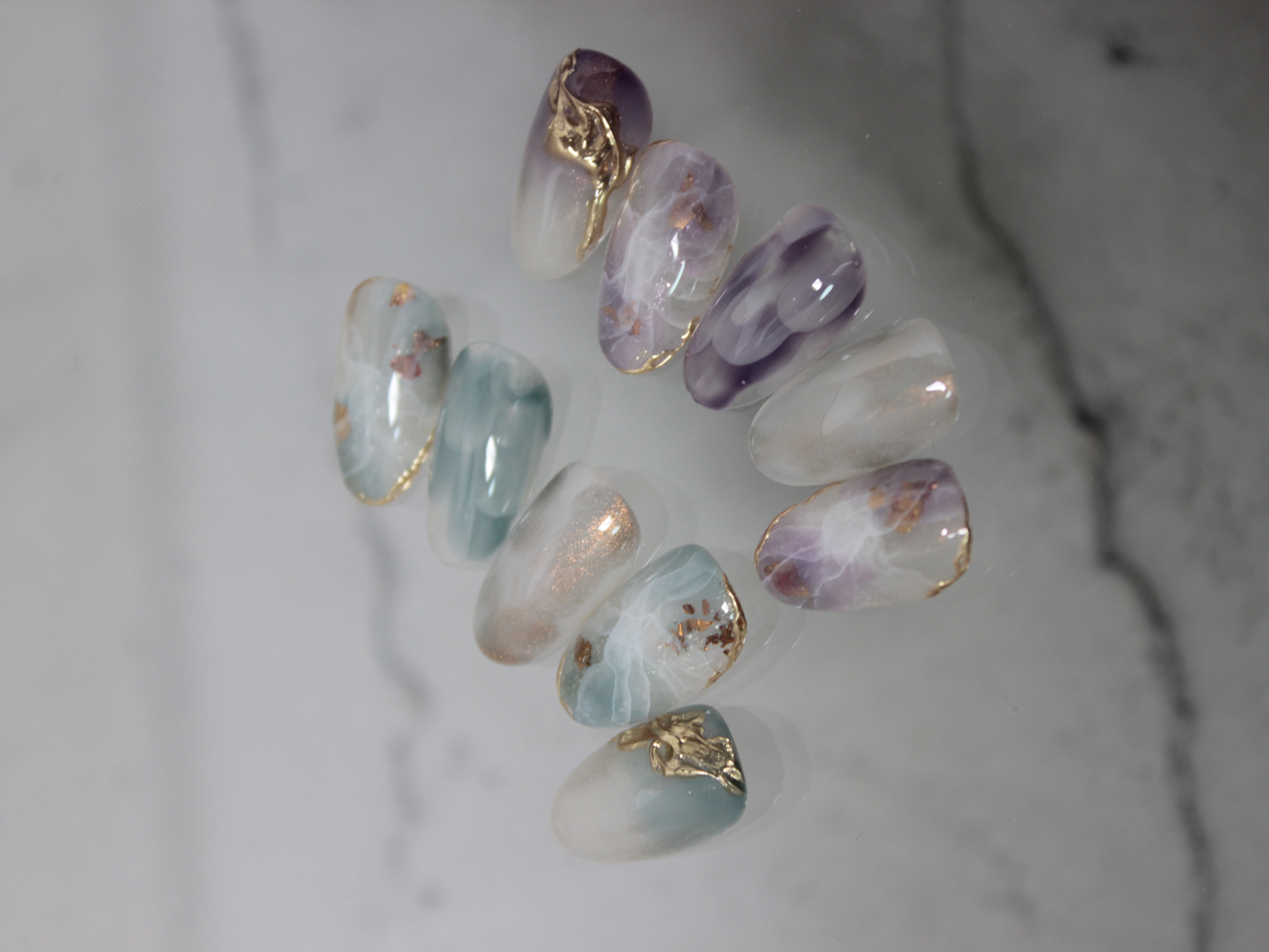 奥行き天然石【veil stone】の作り方