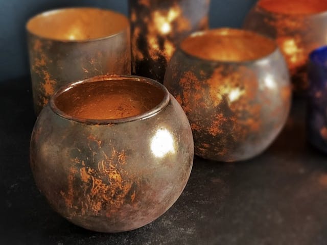 ヴィンテージキャンドルホルダーの作り方-How to make vintage like candle holder”Merc”