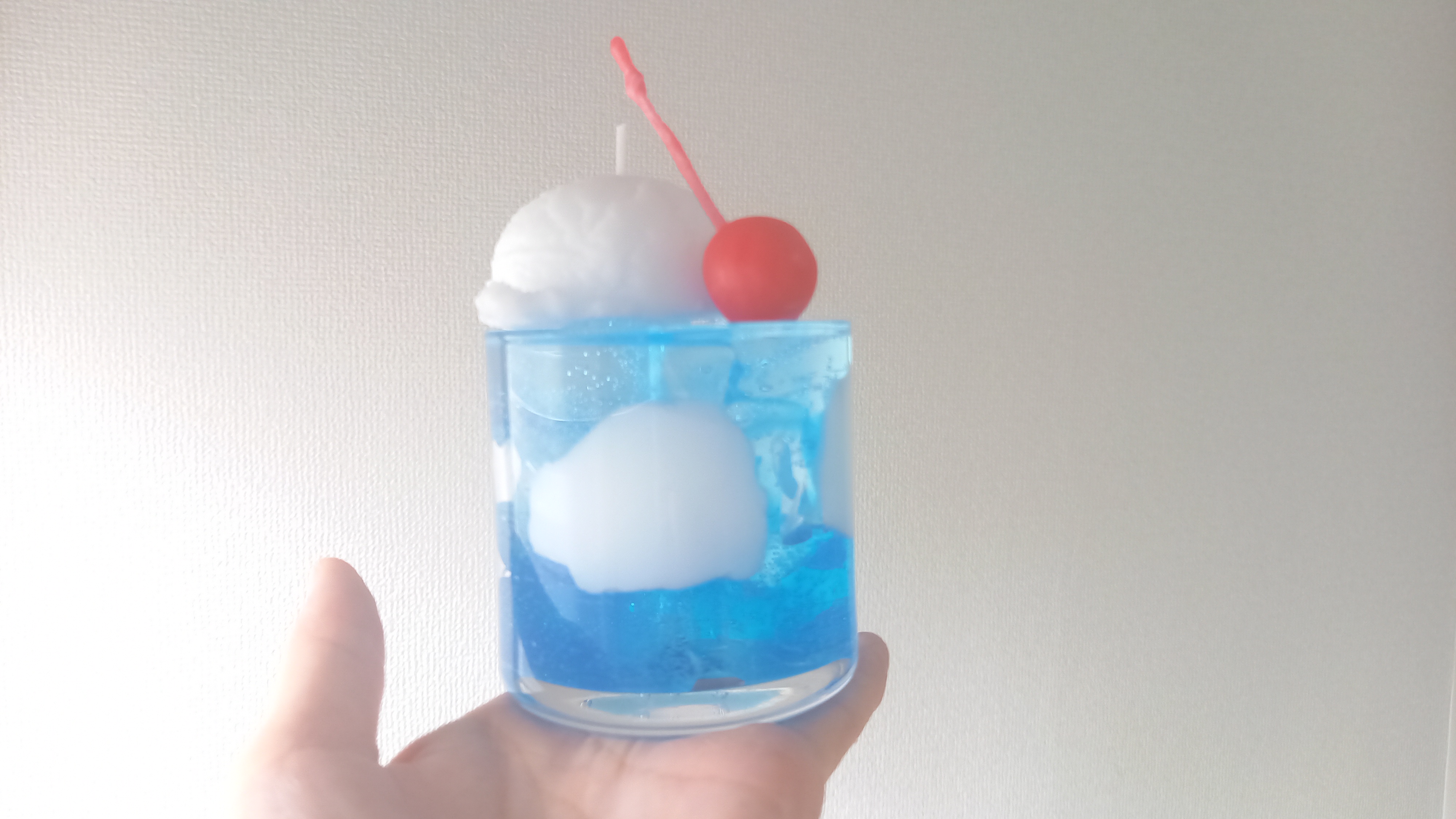 雲のソーダフロートキャンドルの作り方