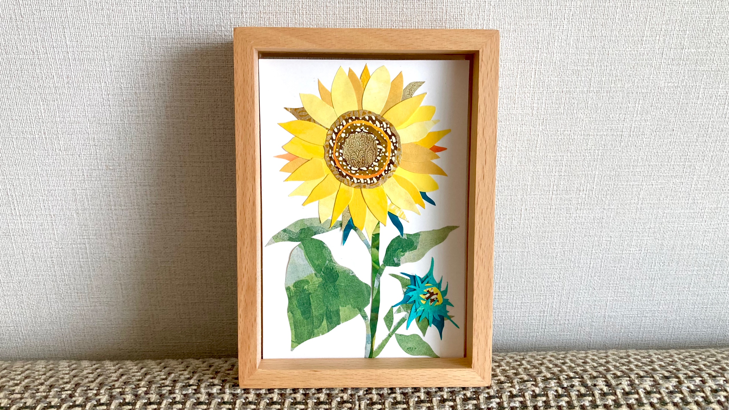 向日葵のペーパーコラージュを作ってみよう！