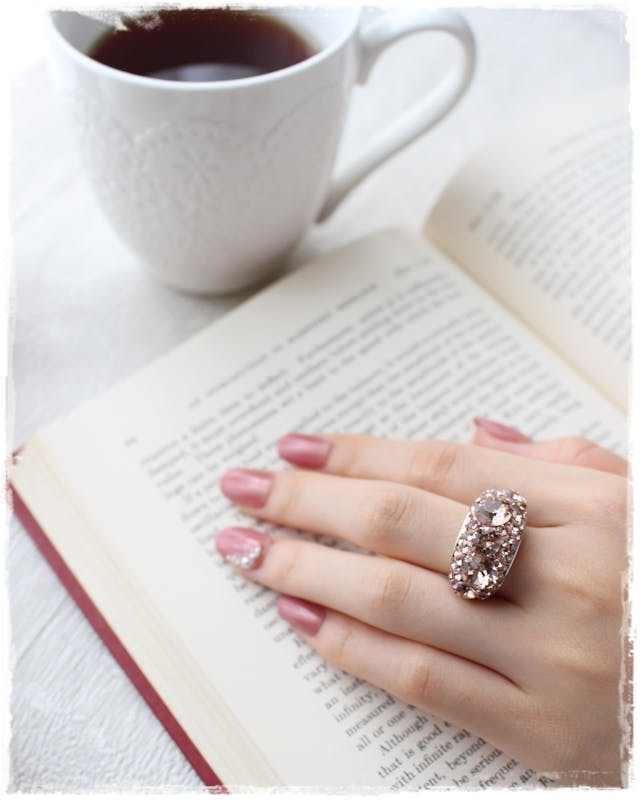 キラキラ輝くパヴェリングの作り方