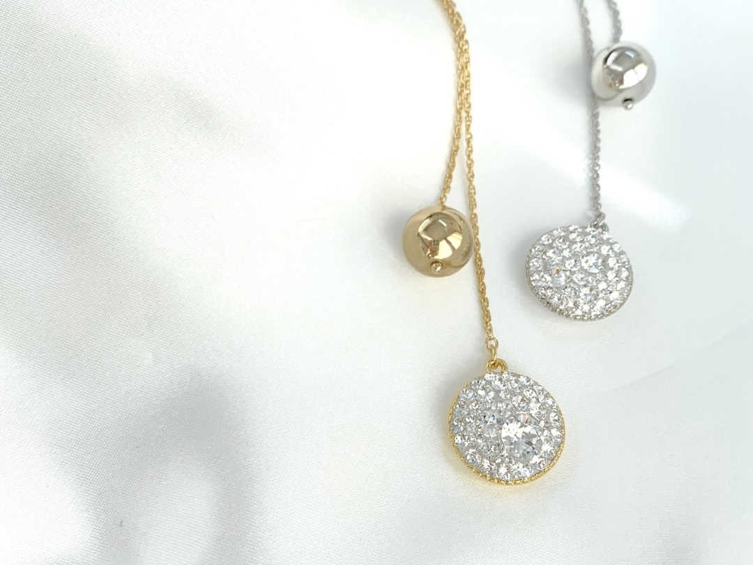 グルーデコ体験レッスン　Y字マンテル付きネックレス