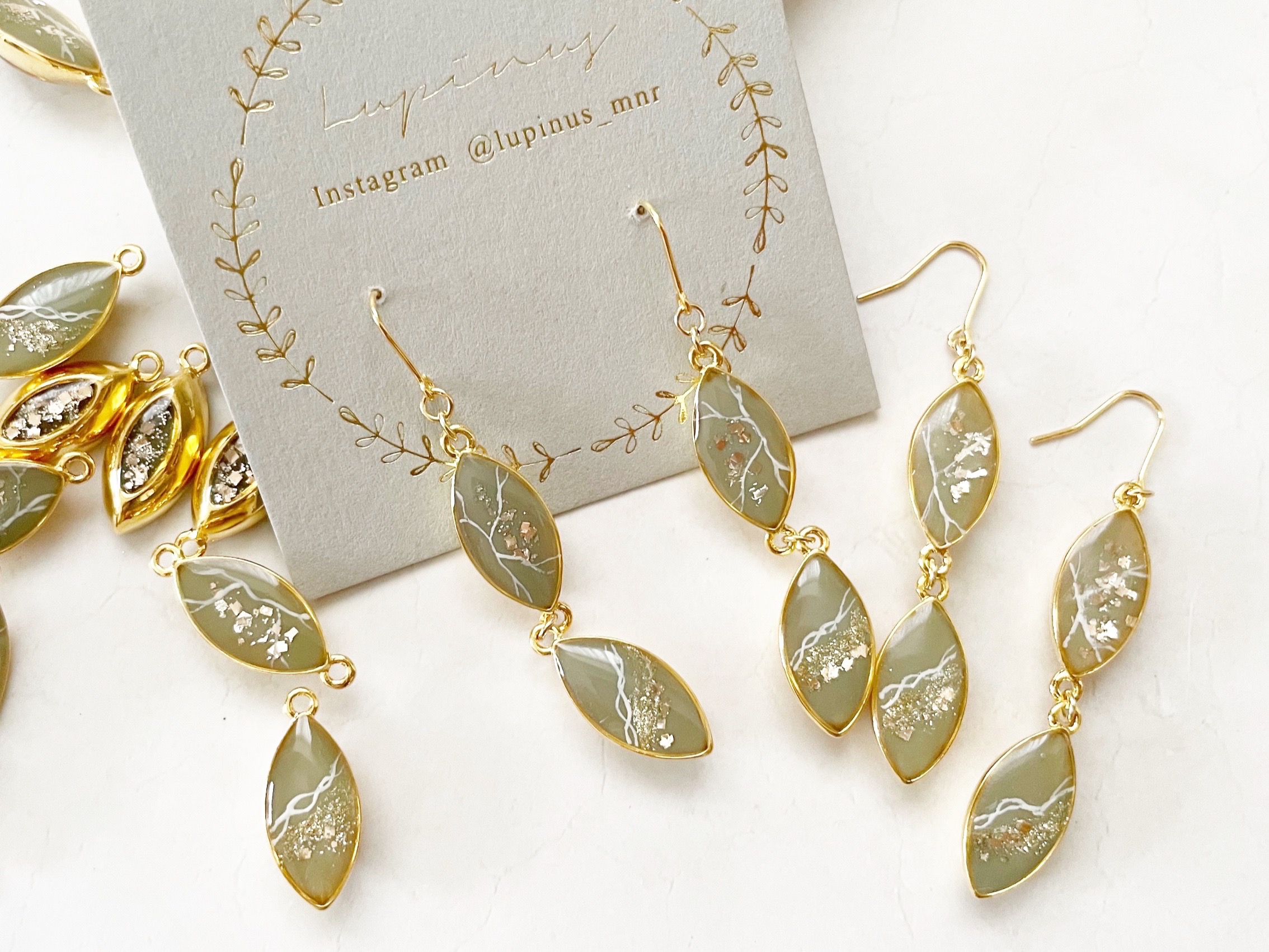 【レジン】モスグリーンが映える𓍯大理石の作り方