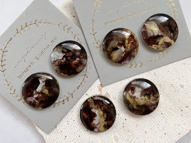 【レジン】インクで作る𓍯天然石ニュアンス