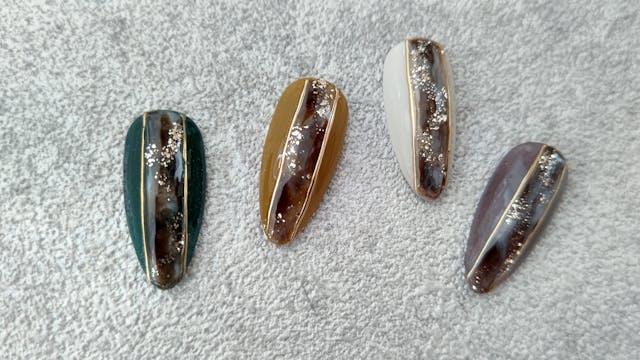 簡単！秋のモヤモヤラインアートのやり方