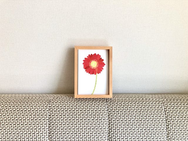 花のペーパーコラージュ