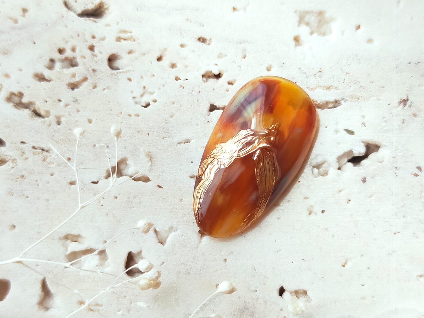 奥行きﾆｭｱﾝｽべっ甲&ｱｸｾｻﾘｰ風ﾐﾗｰの作り方の紹介画像1