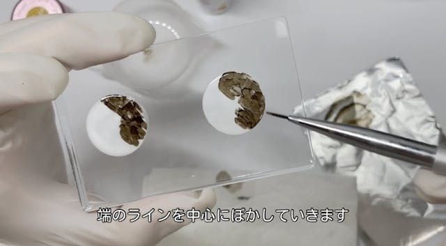 アルコールインクでにじみ遊び♪