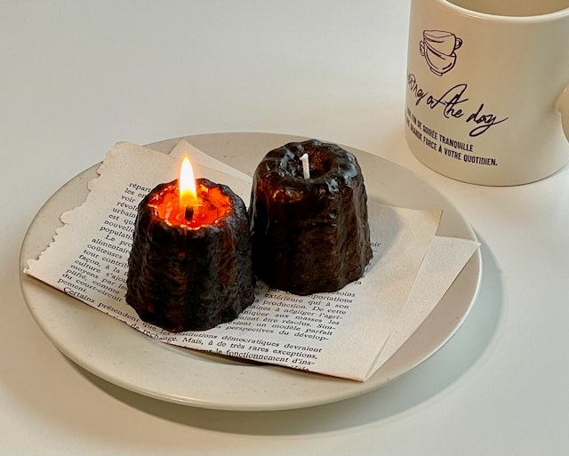 カヌレキャンドルの作り方（リアルタイプ）【How to make canele candles】の紹介画像1