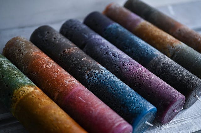 最新版✴︎シャビーグラデーションキャンドルの作り方