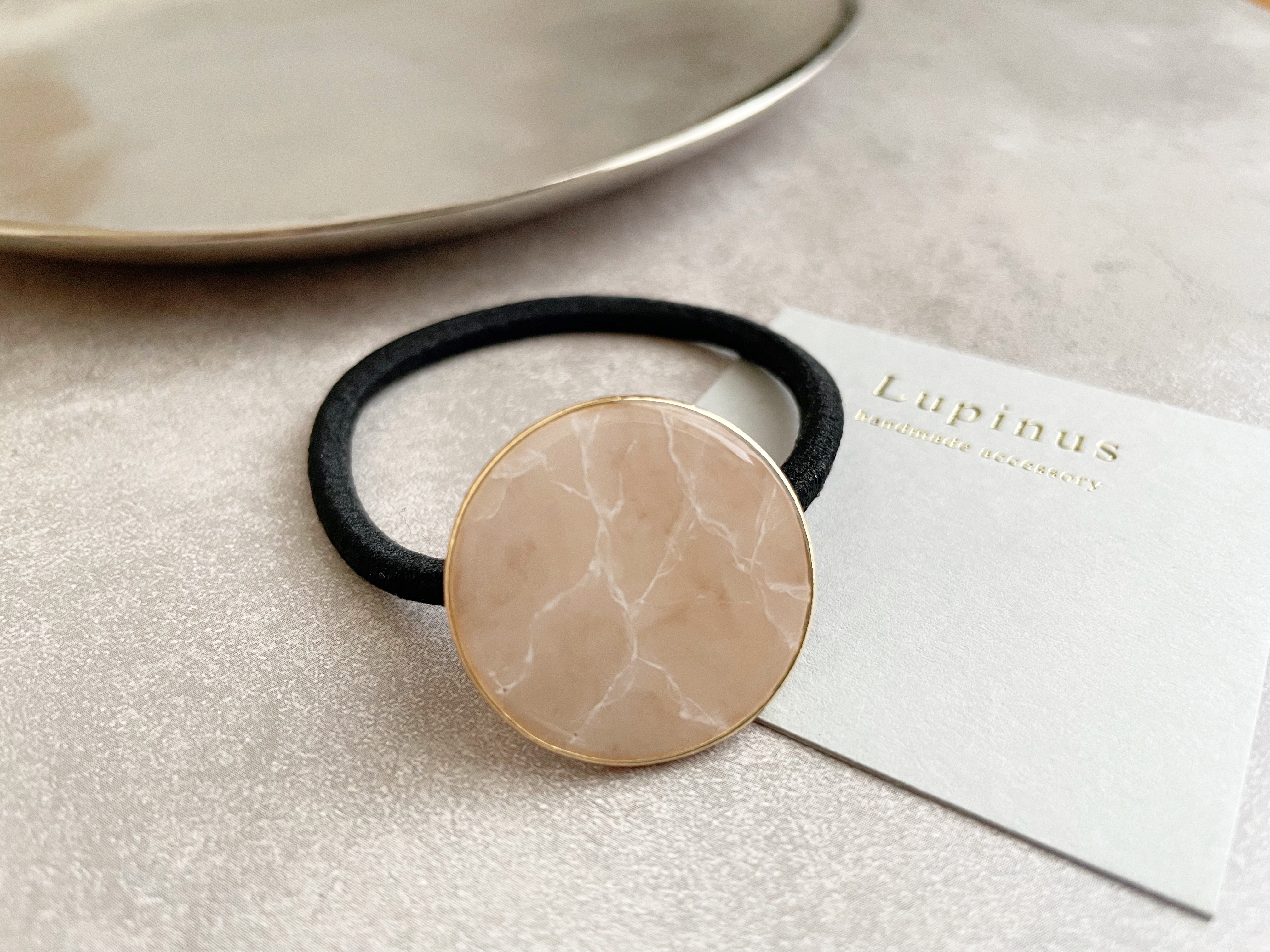 【レジン】大理石模様のヘアゴム作り