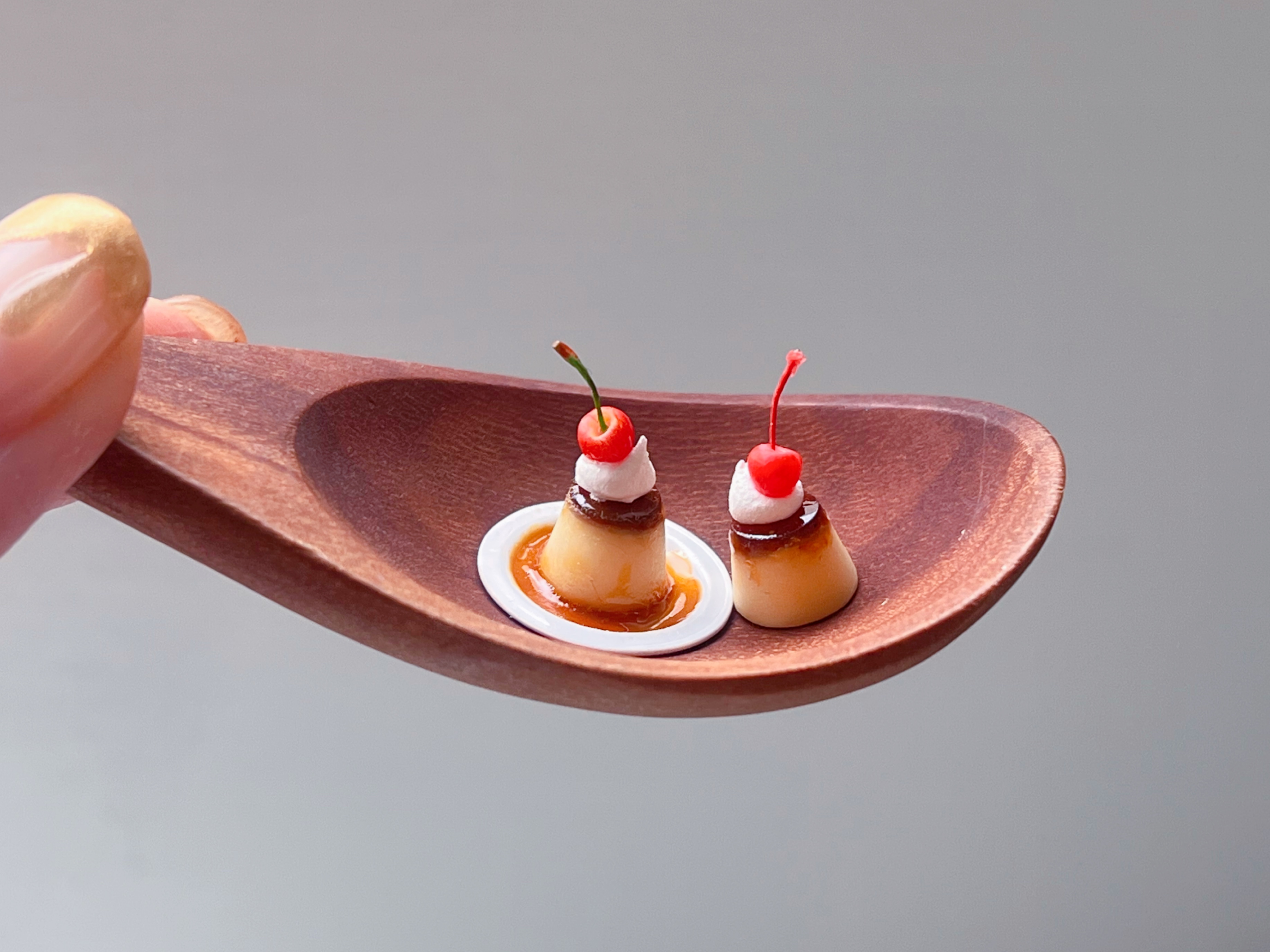 ミニチュアプリンとさくらんぼ作り講座 ～プリンオリジナル原型付き～