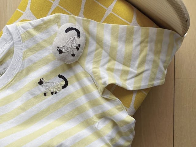 物語のような動物刺繍