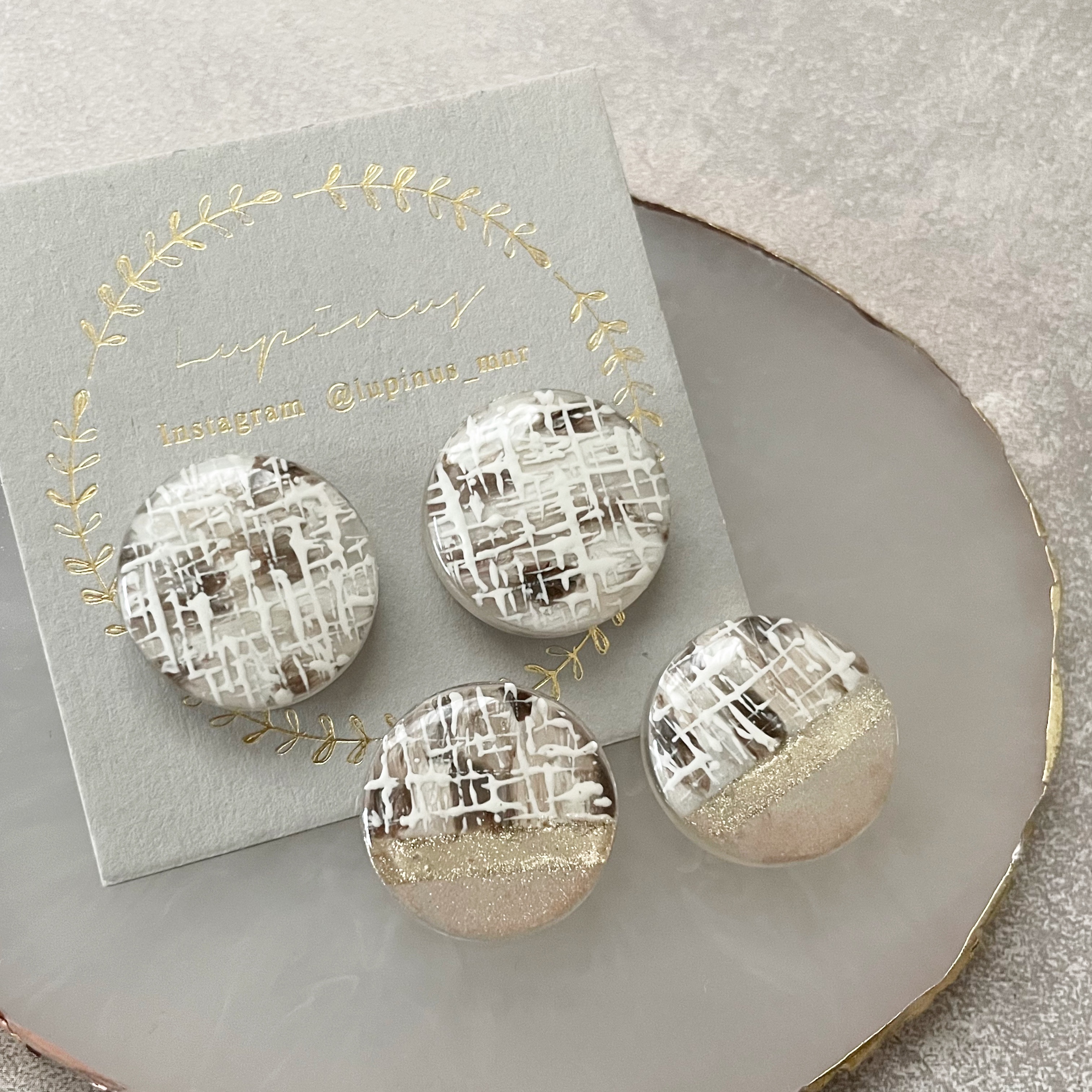 【レジン】ニュアンスツイードの作り方