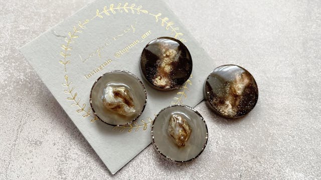 【レジン】立体天然石の作り方