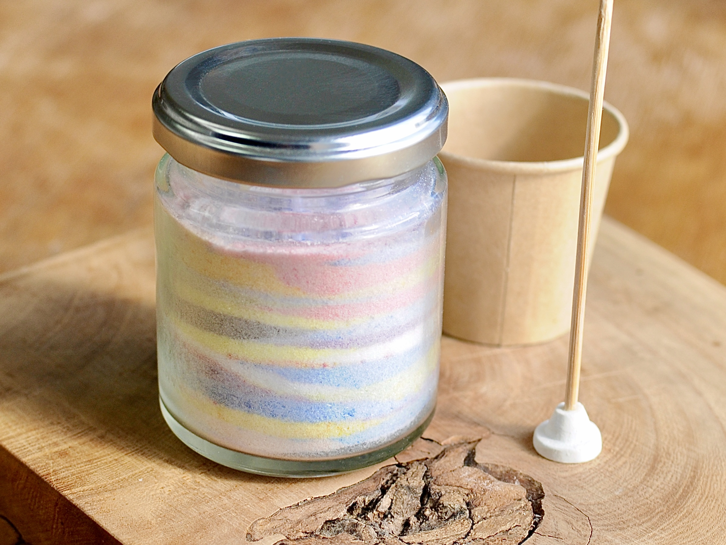 サンドワックスとレイヤーキャンドルの作り方