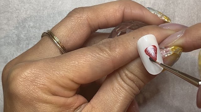 アクリル絵の具で作るチョコネイル