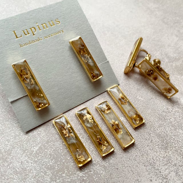 【レジン】金箔で作る天然石ニュアンスの作り方