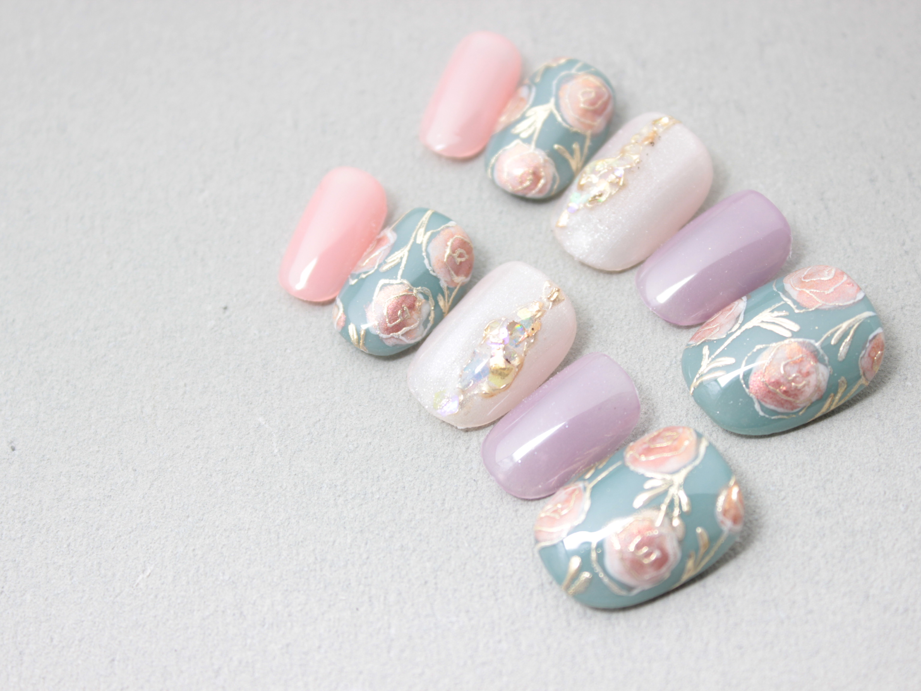 アンティークな水彩ローズの作り方