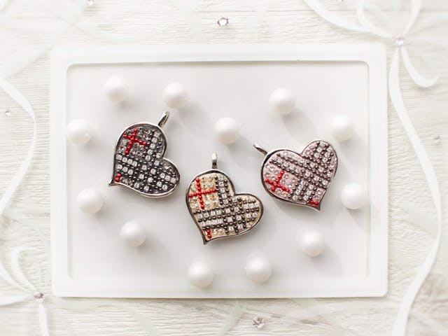 ハート好きにはたまらない！「失敗しないチェック柄ハート」