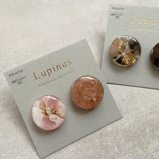 【レジン】ピンク天然石の作り方