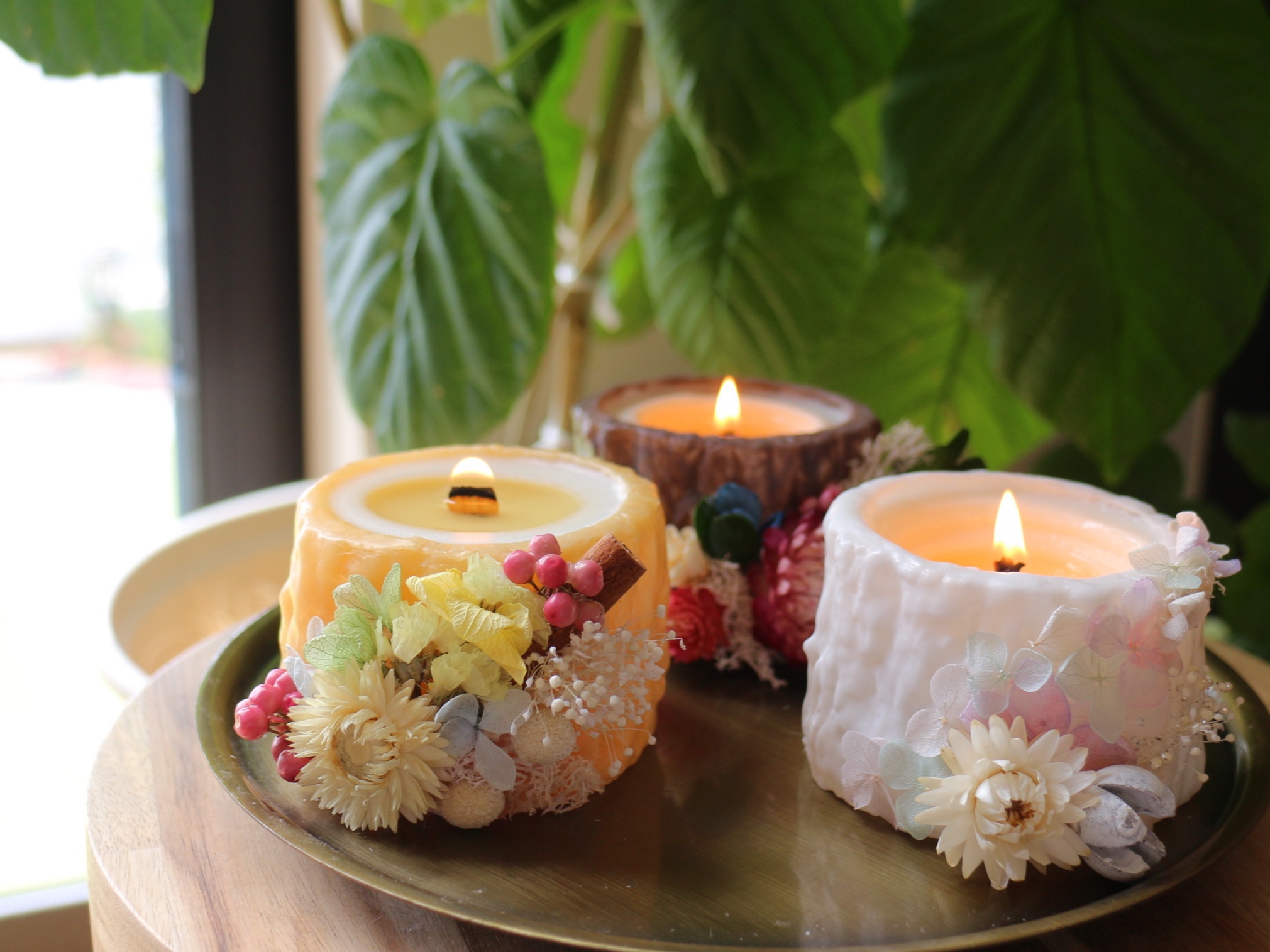 切り株キャンドルの作り方