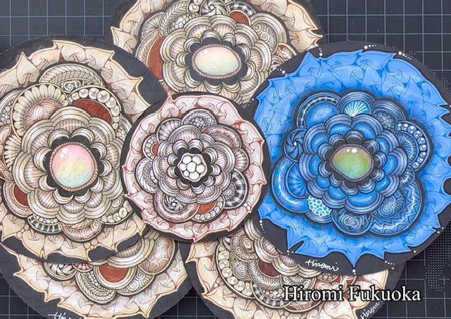 ゼンダングルで描く、クレセントキャッチャーの作り方