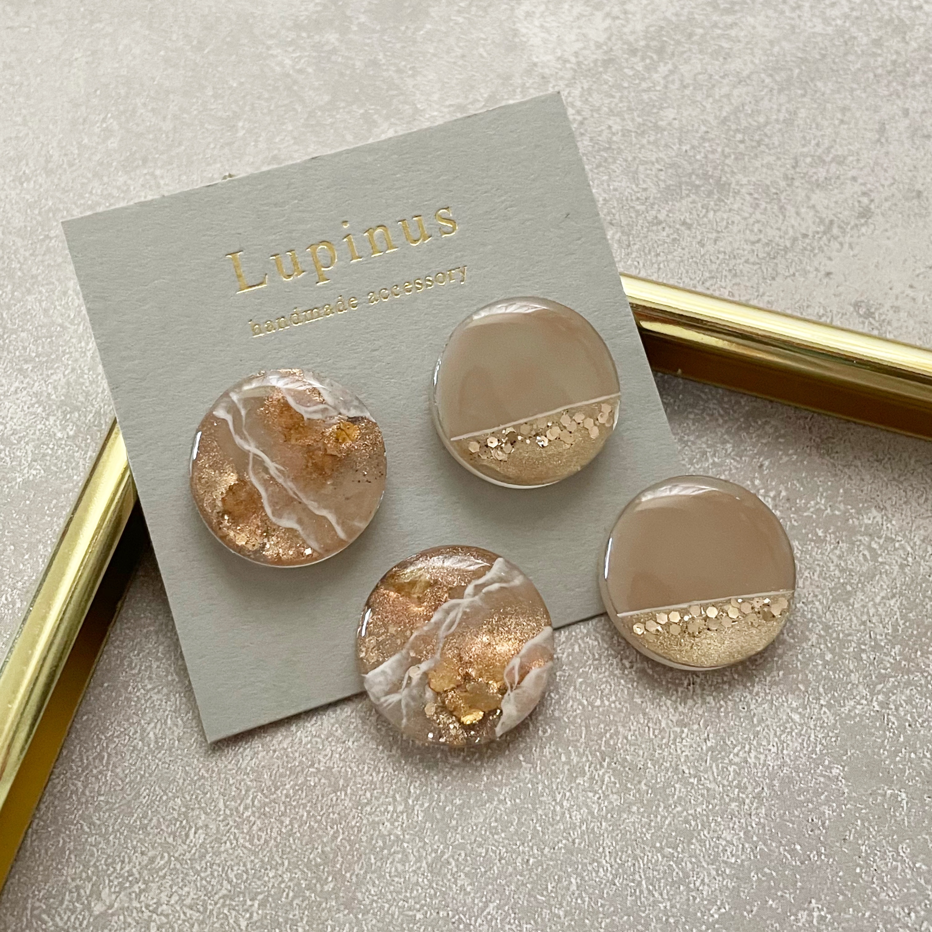 【レジン】ラメで作る♪奥行き天然石アート